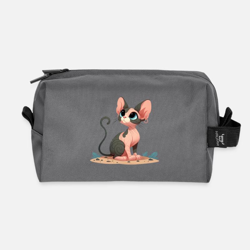 Sphynx 3 - Recycelte Kulturtasche - Anthrazit