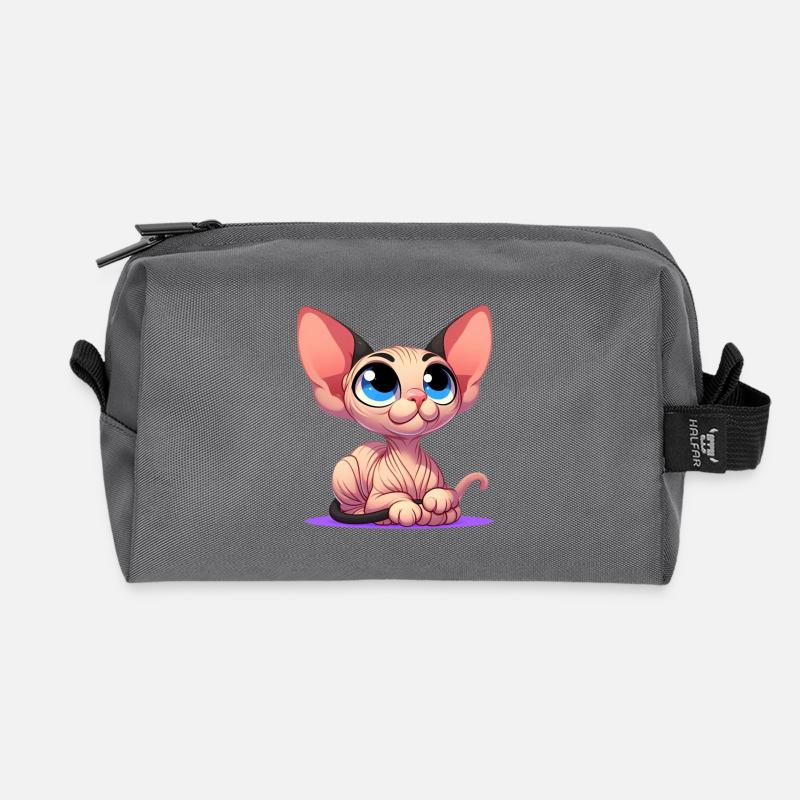 Sphynx 2 - Recycelte Kulturtasche - Anthrazit