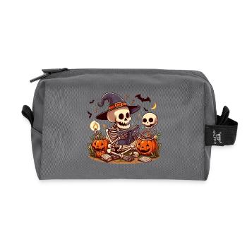 Mr Os Spooky Halloween - Trousse de toilette en tissu recyclé - anthracite - Devant