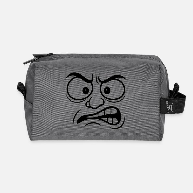 face it - Recycled Toiletry Zip Bag - anthracite