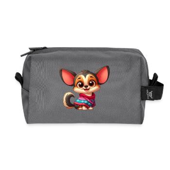 Chihuahua 11 - Recycelte Kulturtasche - Anthrazit - Vorne