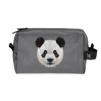 Panda Bear! Doux! - Trousse de toilette en tissu recyclé - anthracite - Devant