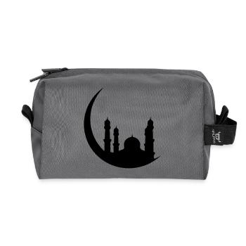 Islam Moschee Halbmond Orient - Recycelte Kulturtasche - Anthrazit - Vorne