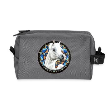 Valack - Recycled Toiletry Zip Bag - anthracite - Front