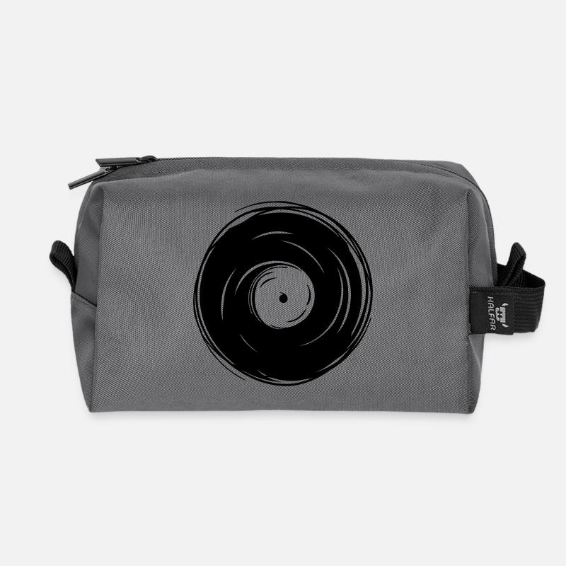 dj record - Recycelte Kulturtasche - Anthrazit