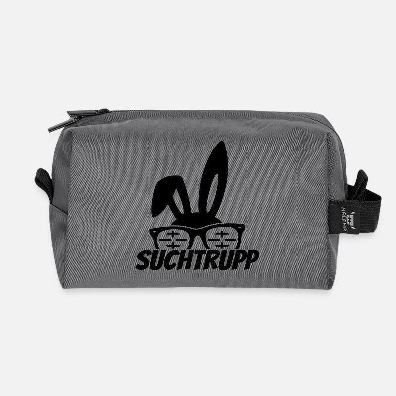 ostern osterhase suchtrupp - Recycelte Kulturtasche - Anthrazit
