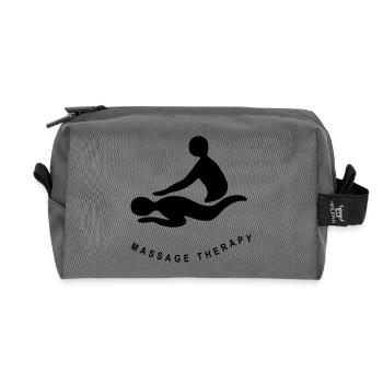 MASSAGE THERAPY - Recycelte Kulturtasche - Anthrazit - Vorne
