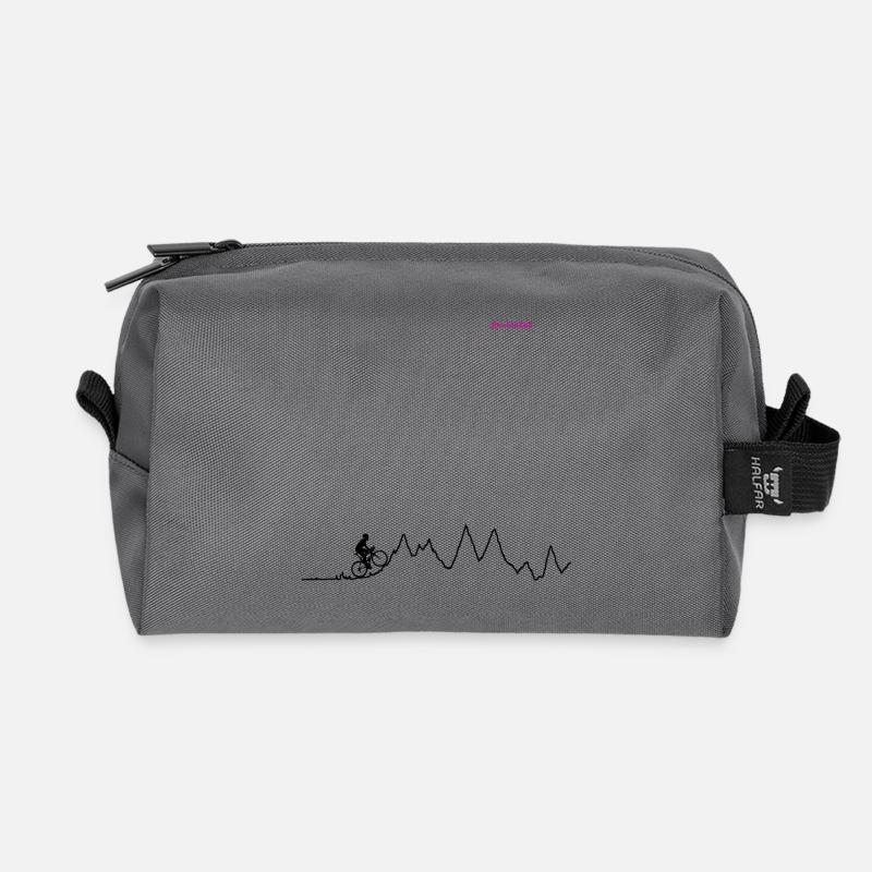 cycling - Recycled Toiletry Zip Bag - anthracite