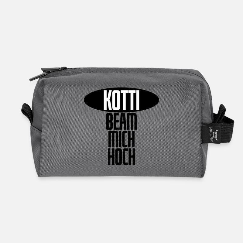 Kotti, beam mich hoch! - lustiger Spruch Berlin - Recycelte Kulturtasche - Anthrazit