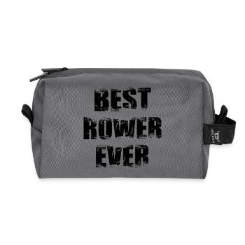 Rower - Recycled Toiletry Zip Bag - anthracite - Front