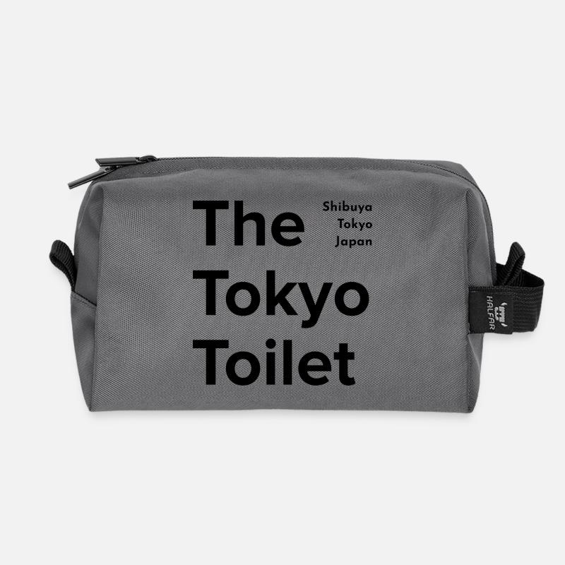 Das Tokyo Toilet Projekt - Recycelte Kulturtasche - Anthrazit