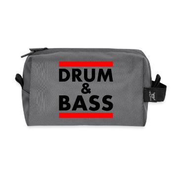 Drum and bass - Trousse de toilette en tissu recyclé - anthracite - Devant