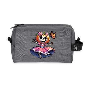 Funny Halloween Princess - Recycled Toiletry Zip Bag - anthracite - Front
