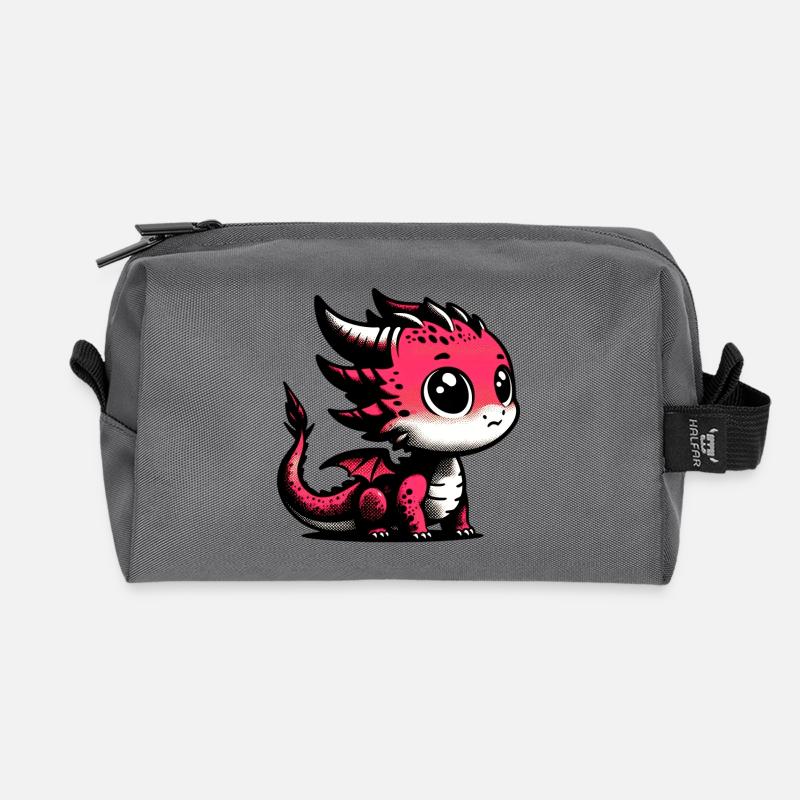 Dragon - Recycled Toiletry Zip Bag - anthracite