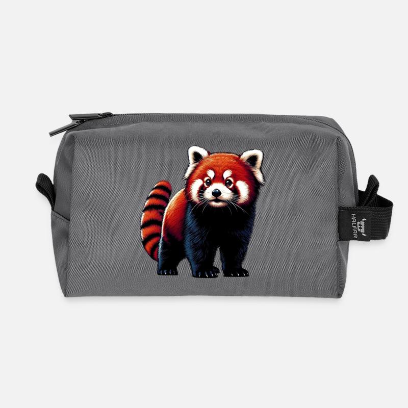 Kleiner Panda - Recycelte Kulturtasche - Anthrazit