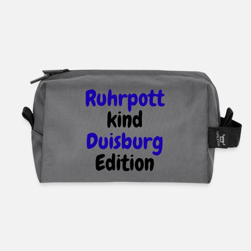 Ruhrpott Kind - Duisburg Edition  - Recycelte Kulturtasche - Anthrazit