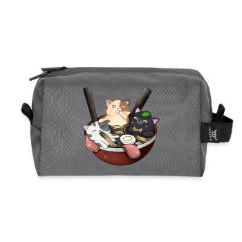 Niedliche Ramen-Katzen Japanische Kawaii Anime-Essenskunst - Recycelte Kulturtasche - Anthrazit - Vorne