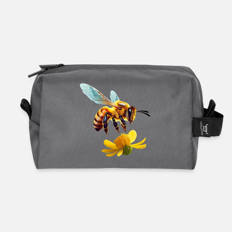 Honigbiene - Recycelte Kulturtasche - Anthrazit