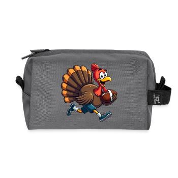 Thanksgiving Football Turquie - Trousse de toilette en tissu recyclé - anthracite - Devant