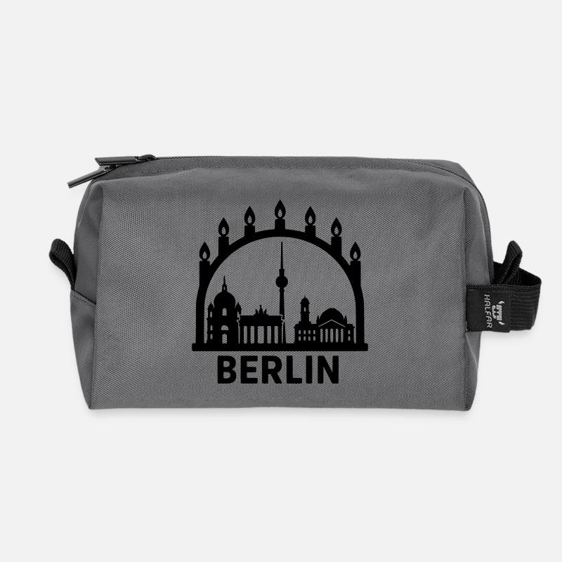 berlin schwibbogen weihnachts deko advent - Recycelte Kulturtasche - Anthrazit