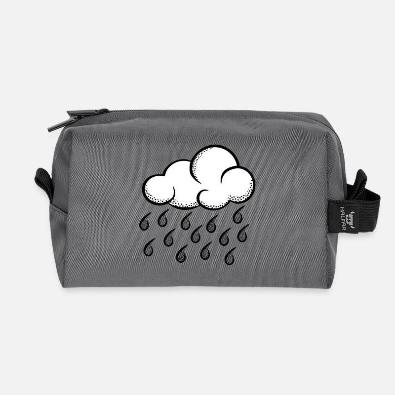 Cloud Pop Art Halftone - Recycelte Kulturtasche - Anthrazit