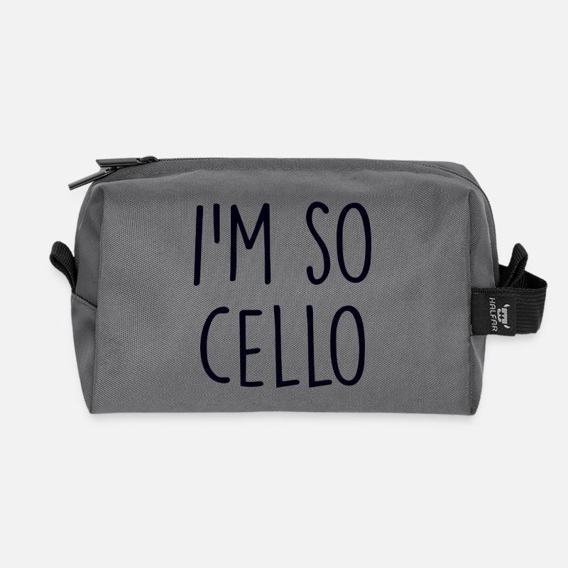 Cello Violine - Recycelte Kulturtasche - Anthrazit