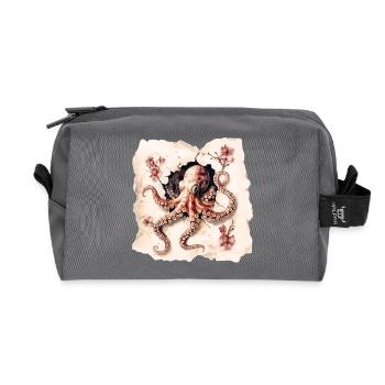 Pieuvre - Trousse de toilette en tissu recyclé - anthracite - Devant