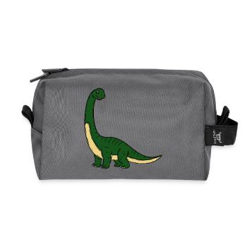  Dino - Recycelte Kulturtasche - Anthrazit - Vorne