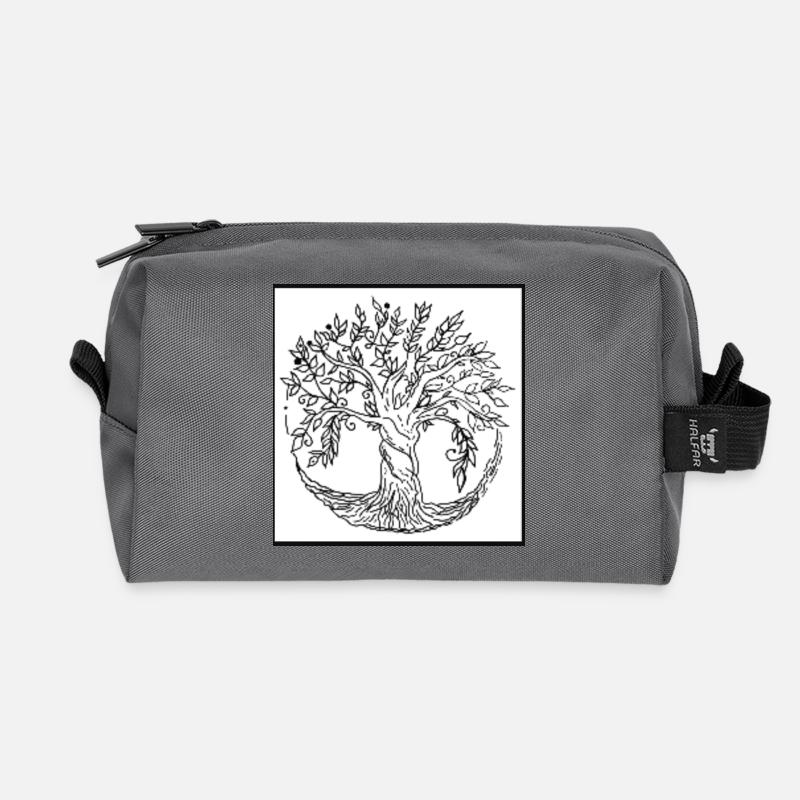 Baum des Lebens - Recycelte Kulturtasche - Anthrazit