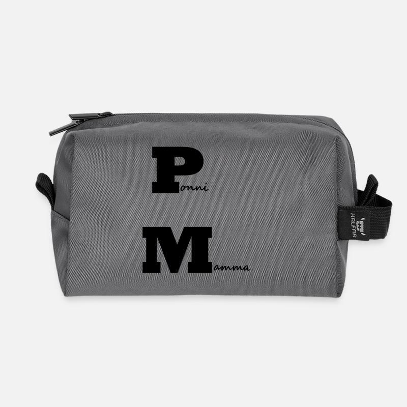 Pony-Mama - Recycelte Kulturtasche - Anthrazit