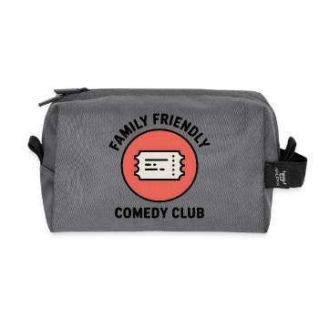 Family Friendly Comedy Club Humor Fans - Recycled Toiletry Zip Bag - anthracite - Front