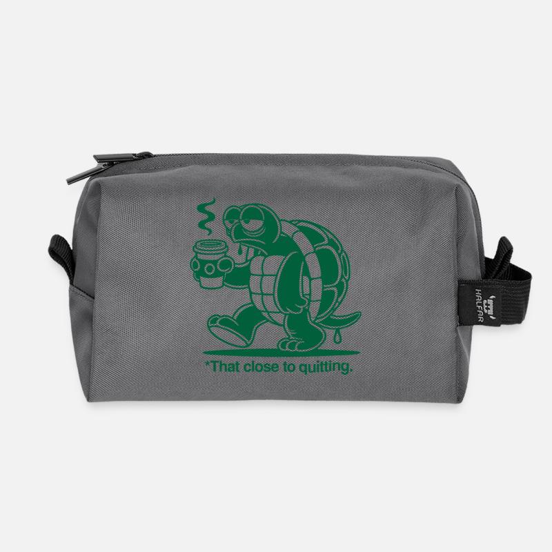 Große Erschöpfung - Recycelte Kulturtasche - Anthrazit