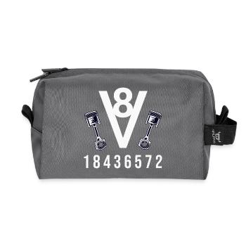 V8 Symphony - Trousse de toilette en tissu recyclé - anthracite - Devant