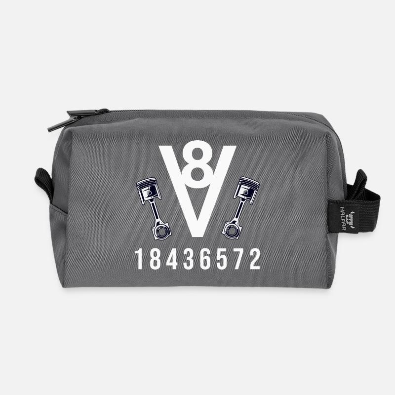 V8 Symphonie  - Recycelte Kulturtasche - Anthrazit