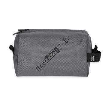 Flûte - Trousse de toilette en tissu recyclé - anthracite - Devant