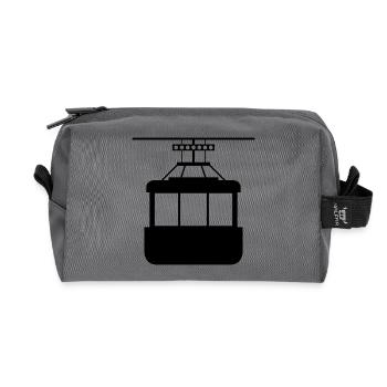 Cable car - Recycled Toiletry Zip Bag - anthracite - Front