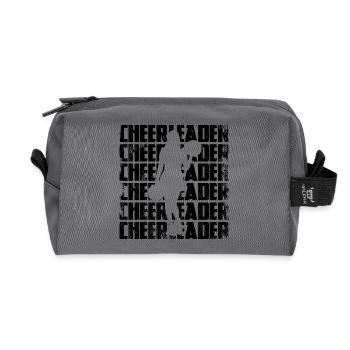 cheerleader - Recycled Toiletry Zip Bag - anthracite - Front