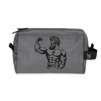 Greek Spartan - Recycled Toiletry Zip Bag - anthracite - Front