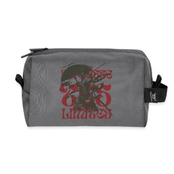 Crimson Kraken Silhouette - Recycelte Kulturtasche - Anthrazit - Vorne