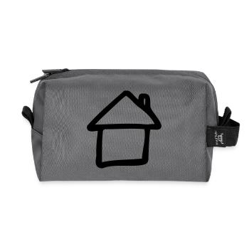 Haus - house - Recycelte Kulturtasche - Anthrazit - Vorne