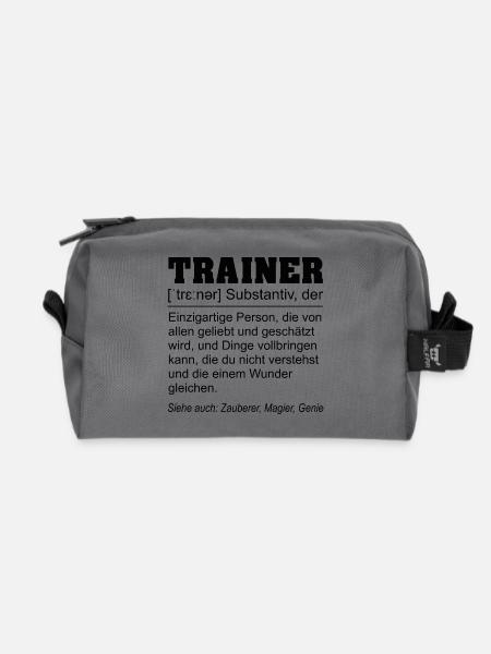 Trainer Definition - Recycelte Kulturtasche - Anthrazit