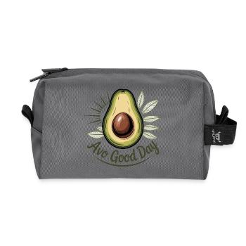Avo Bonne Journée - Trousse de toilette en tissu recyclé - anthracite - Devant