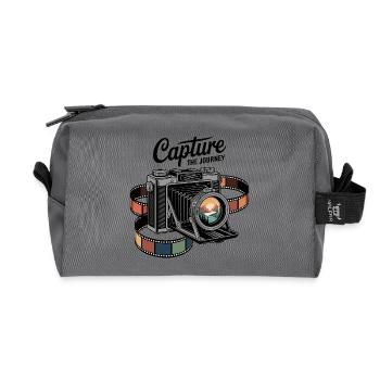 Capture the Journey - Recycelte Kulturtasche - Anthrazit - Vorne