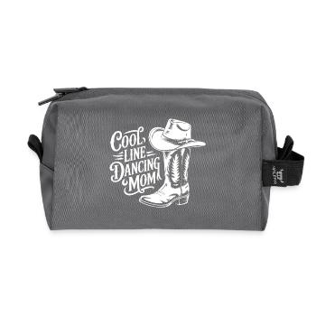 Line Dance Mom Line Dance Mom Cadeau - Trousse de toilette en tissu recyclé - anthracite - Devant