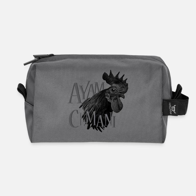 Ayam Cemani - Recycelte Kulturtasche - Anthrazit