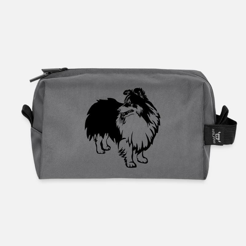 Sheltie - Recycelte Kulturtasche - Anthrazit