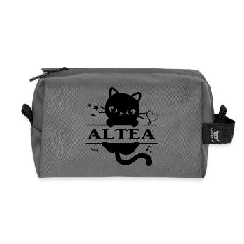 t-shirt Altea cat t-shirt gift idea - Recycled Toiletry Zip Bag - anthracite - Front