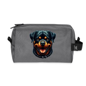 Ein friedlicher Rottweiler - Recycelte Kulturtasche - Anthrazit - Vorne