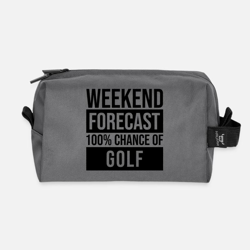 Golf - Recycelte Kulturtasche - Anthrazit