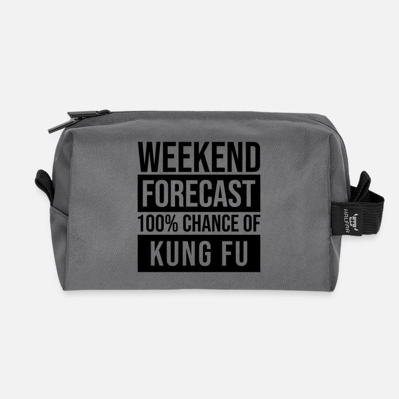 Kung-Fu - Recycelte Kulturtasche - Anthrazit